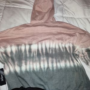 Bebe tie dye hoodie sweatshirt